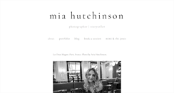 Desktop Screenshot of miahutchinson.com